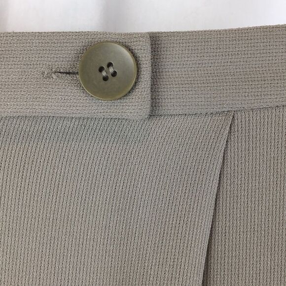 Emanuel Ungaro  Vintage Gray-Taupe Straight Leg Trouser Pants 6 - Picture 6 of 8